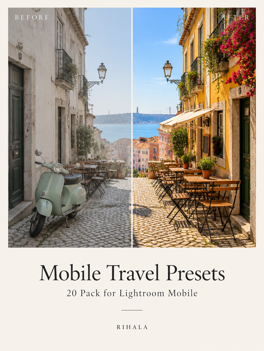 Mobile Travel Presets — 20 Pack for Lightroom Mobile