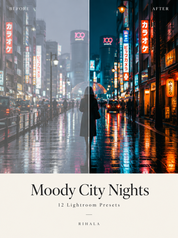 Moody City Nights — 12 Lightroom Presets Pack