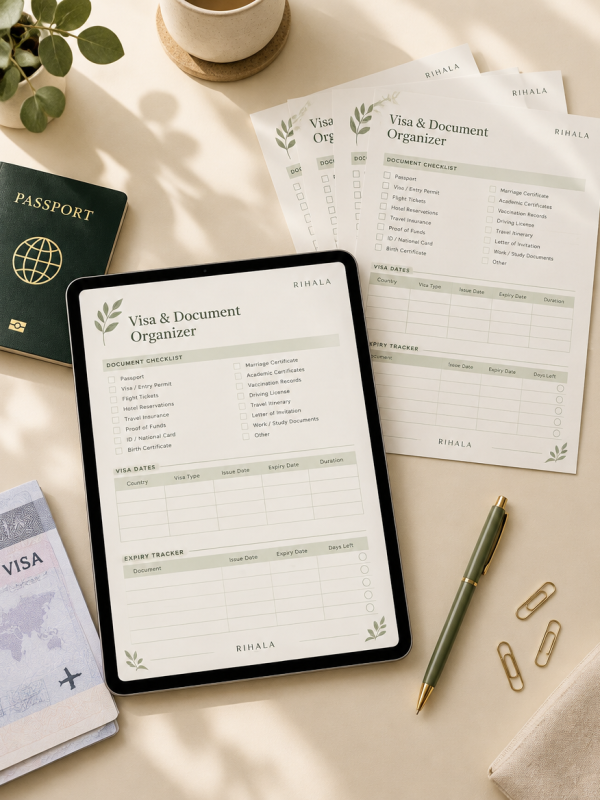 Visa & Document Organizer — Travel Paperwork Tracker